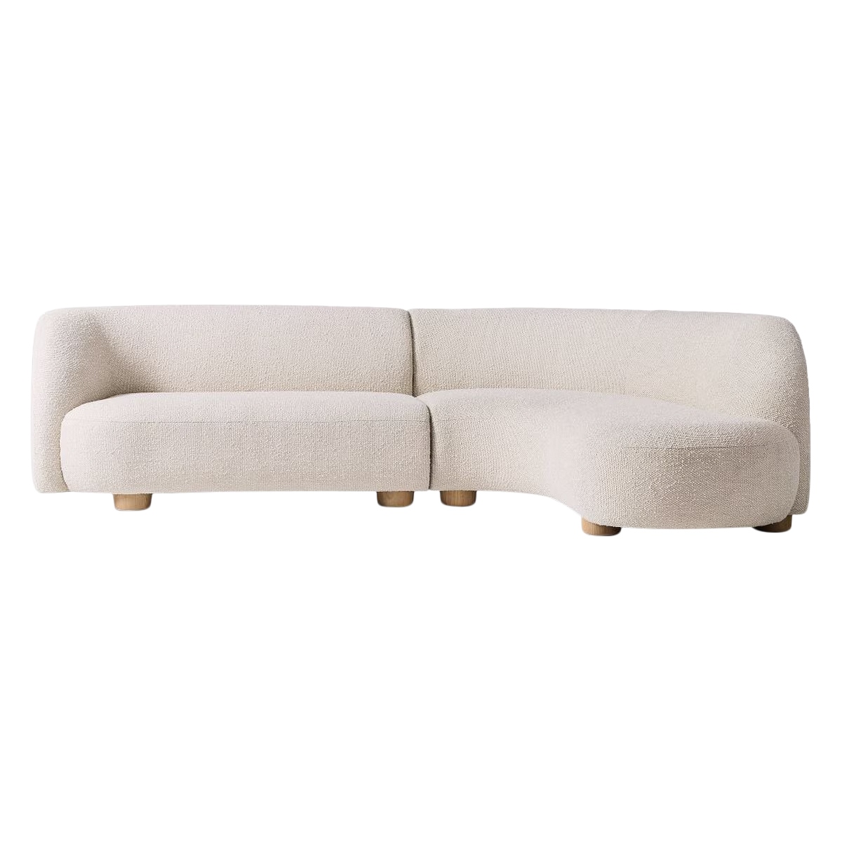 West Elm Laurent 2-Piece Wedge Chaise Modular Sofa